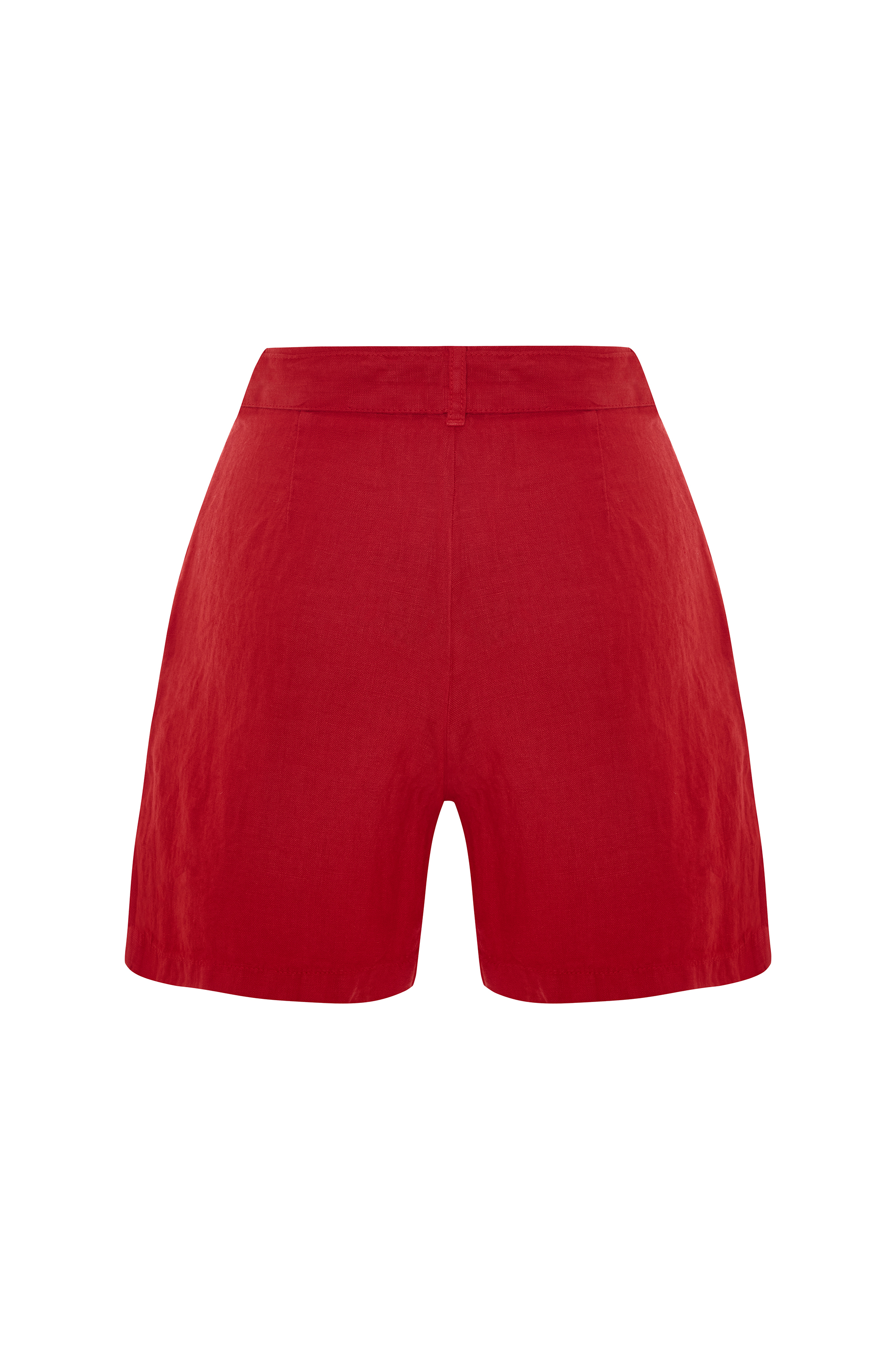 KEMERLİ KETEN ŞORT