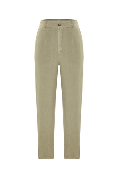 Mudo Straight Fit Keten Pantolon