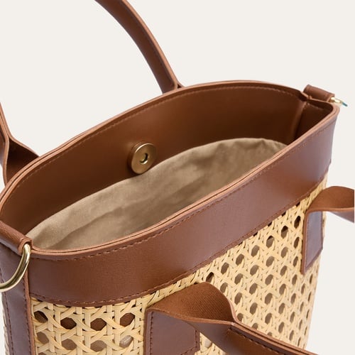  HASIR GÖRÜNÜMLÜ EL ÇANTASI