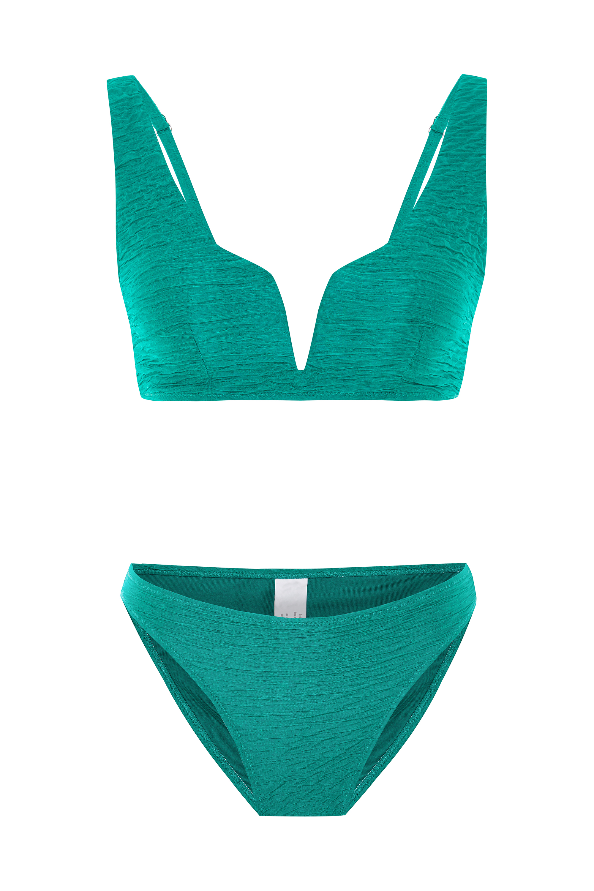 DOKULU V YAKA BİKİNİ ÜSTÜ