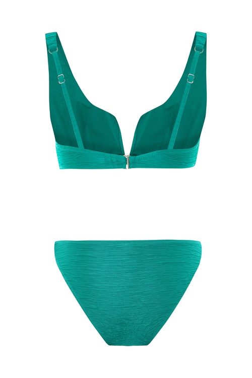  DOKULU V YAKA BİKİNİ ÜSTÜ