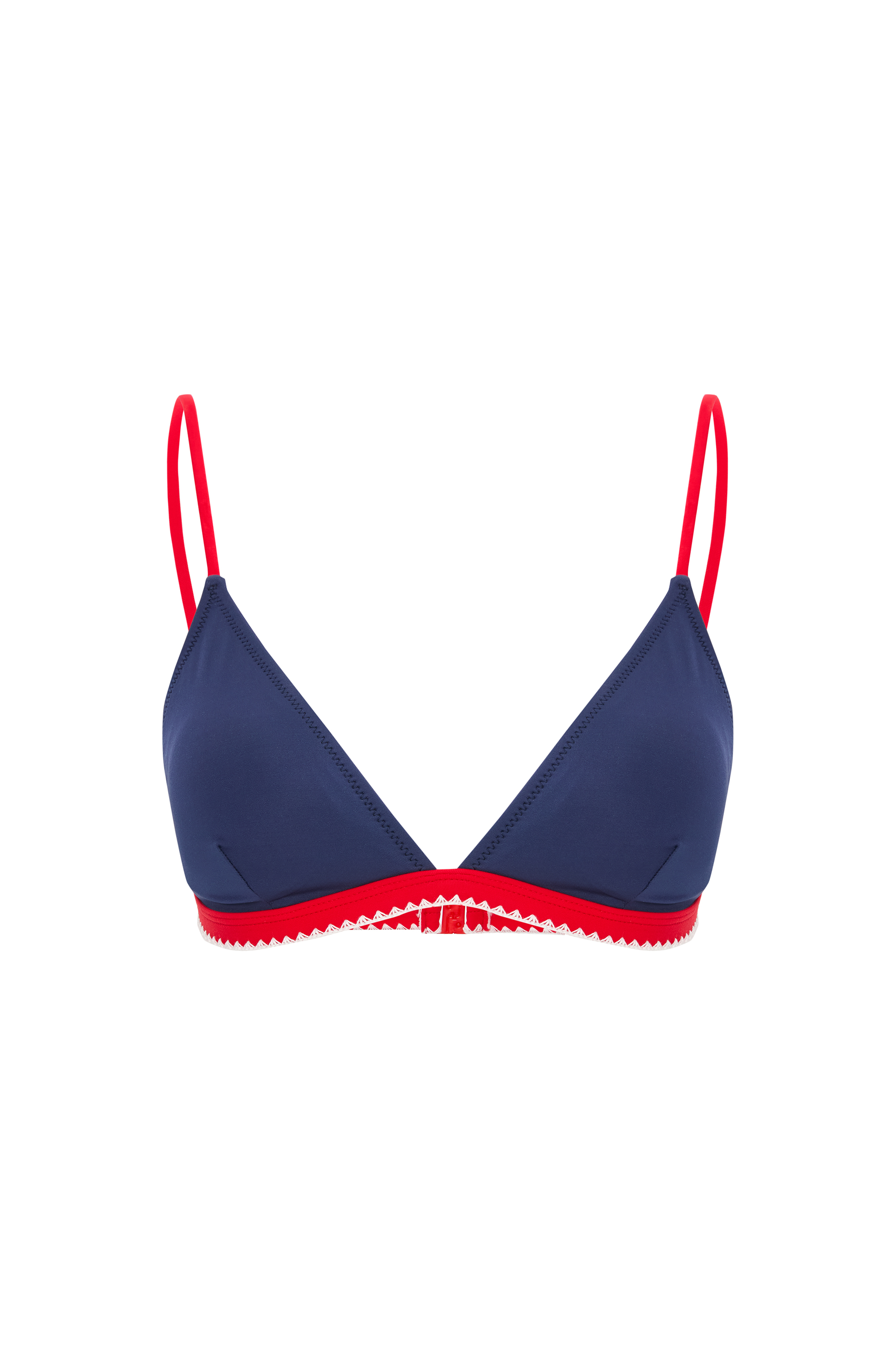 DİKİŞ DETAYLI ÜÇGEN BİKİNİ ÜSTÜ