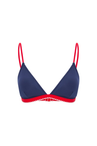 Mudo Dikiş Detaylı Üçgen Bikini Üstü