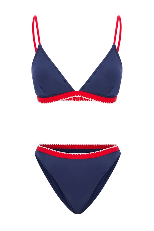  DİKİŞ DETAYLI ÜÇGEN BİKİNİ ÜSTÜ