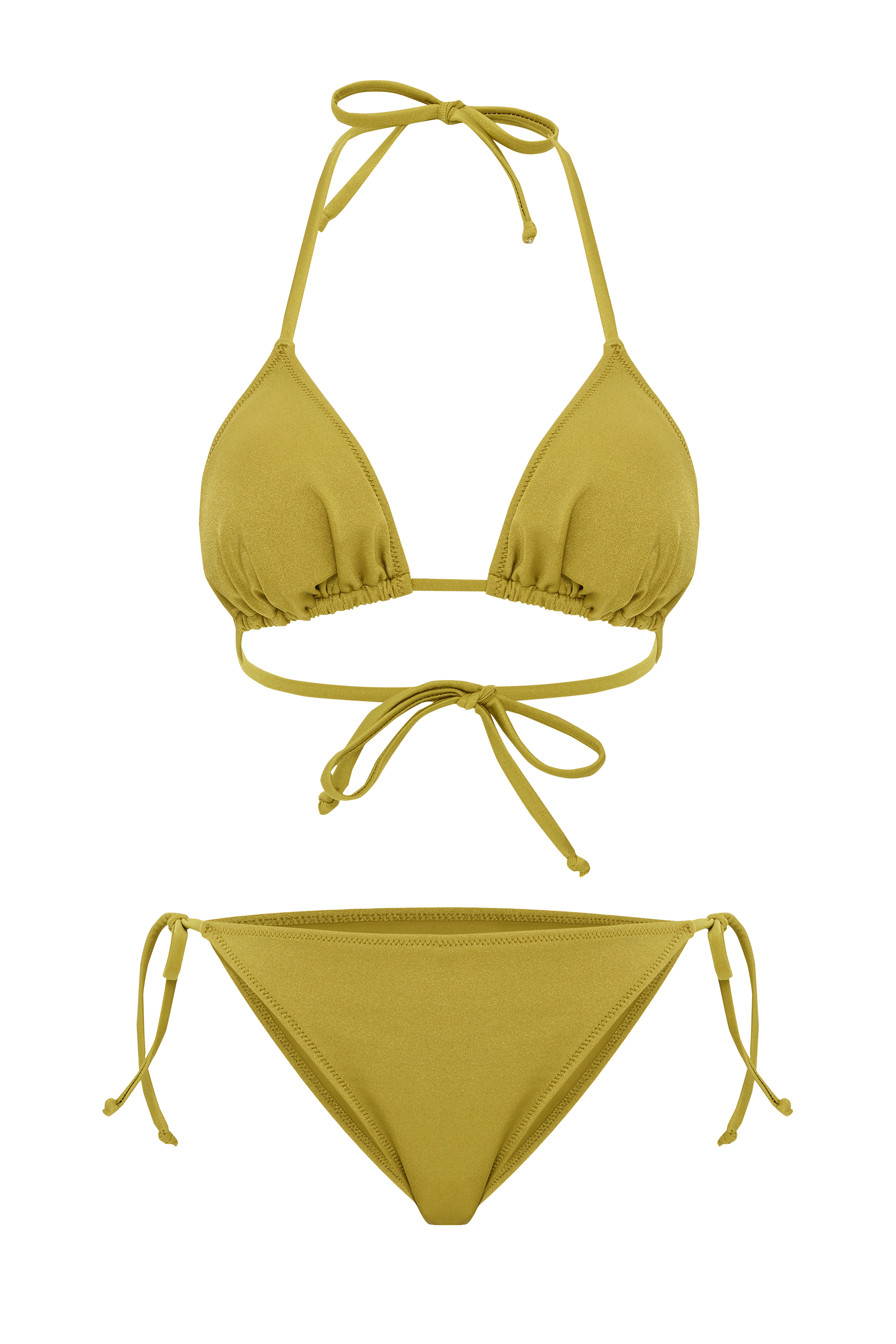 BAĞLAMALI ÜÇGEN BİKİNİ ÜSTÜ