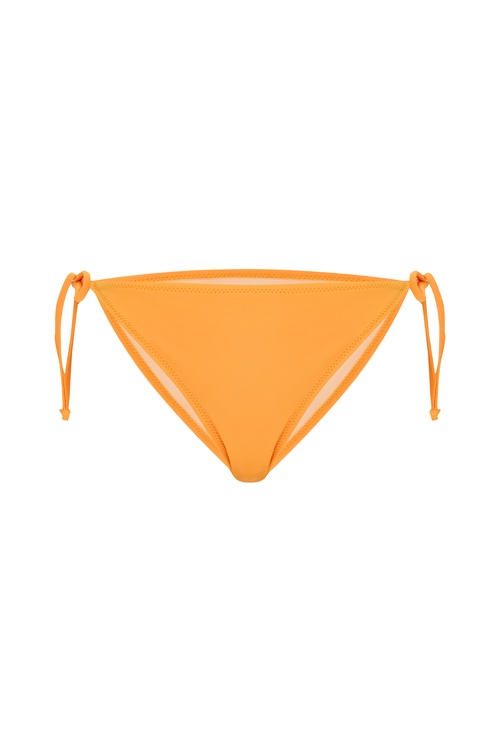  Kadın Turuncu Bağlamalı Normal Bel Bikini Altı