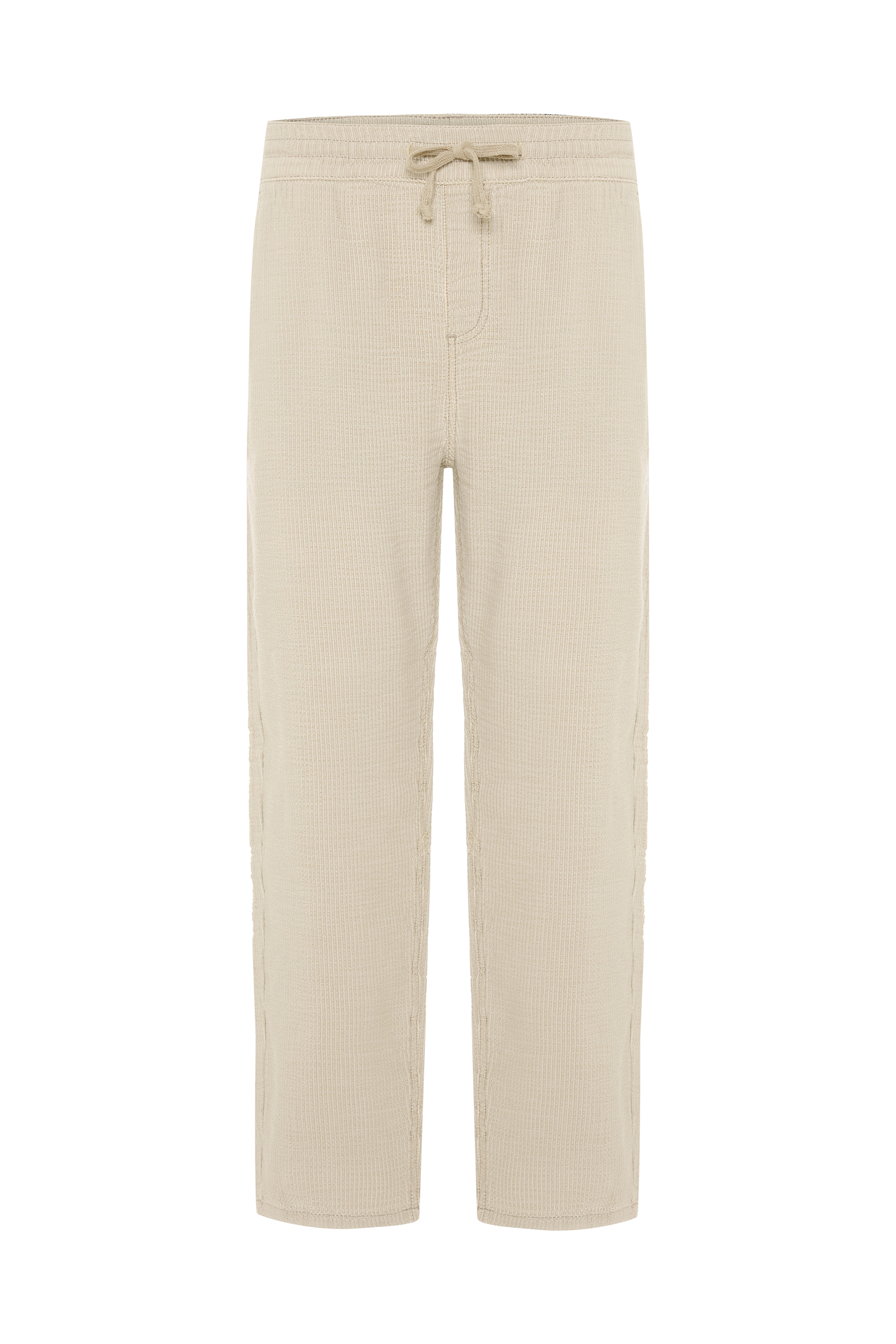 STRAIGHT FIT DOKULU BELİ BAĞLAMALI PANTOLON