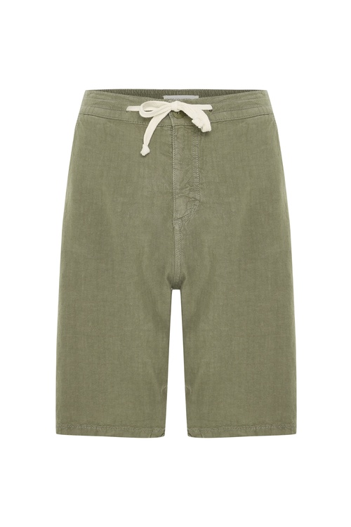  STRAIGHT FIT BELİ BAĞLAMALI KETEN ŞORT