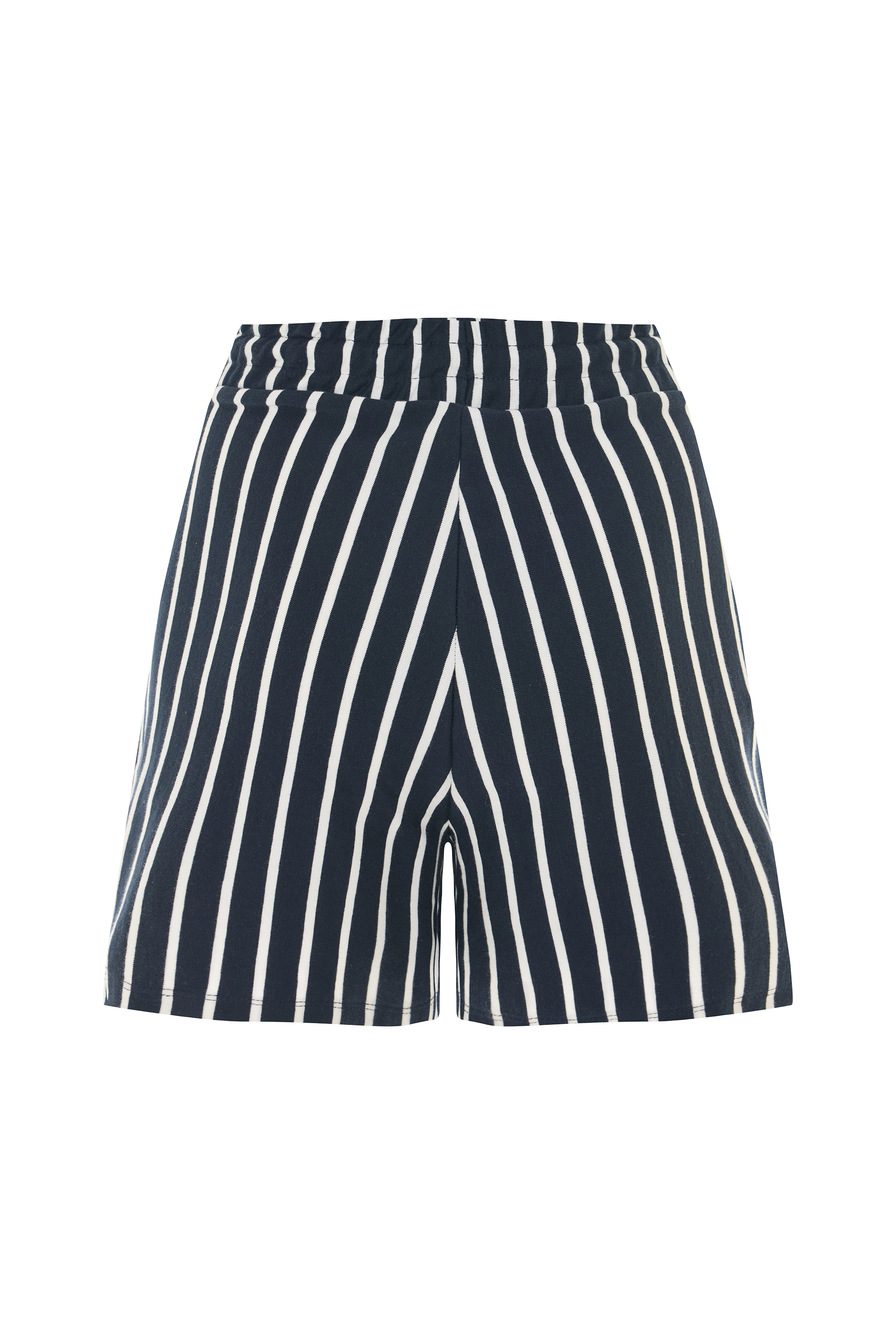 ÇİZGİLİ BAĞLAMALI MİNİ ŞORT