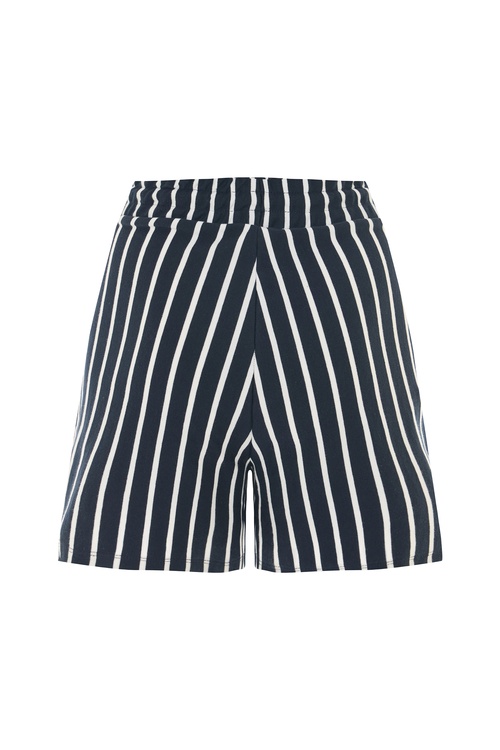  ÇİZGİLİ BAĞLAMALI MİNİ ŞORT