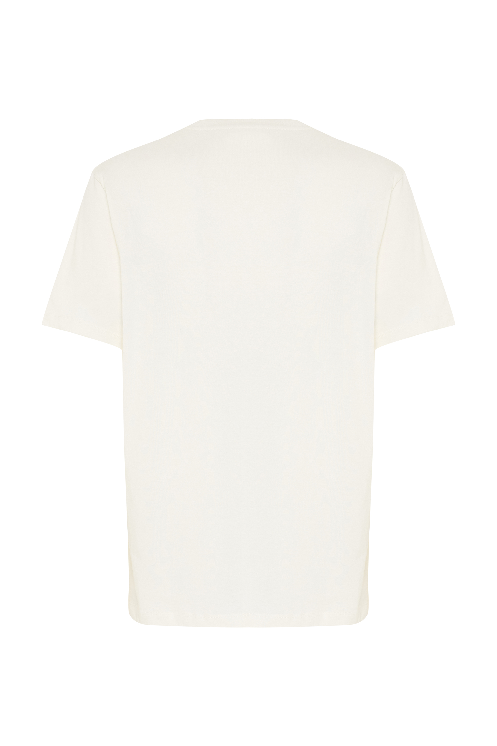 BASKILI BİSİKLET YAKA T-SHIRT