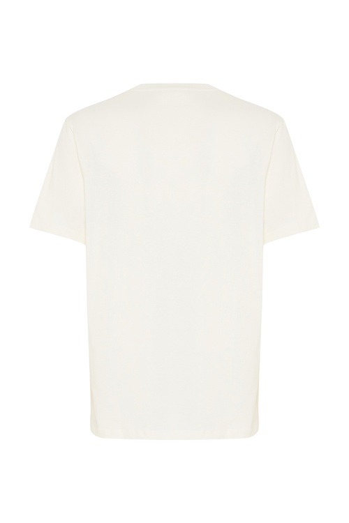  BASKILI BİSİKLET YAKA T-SHIRT