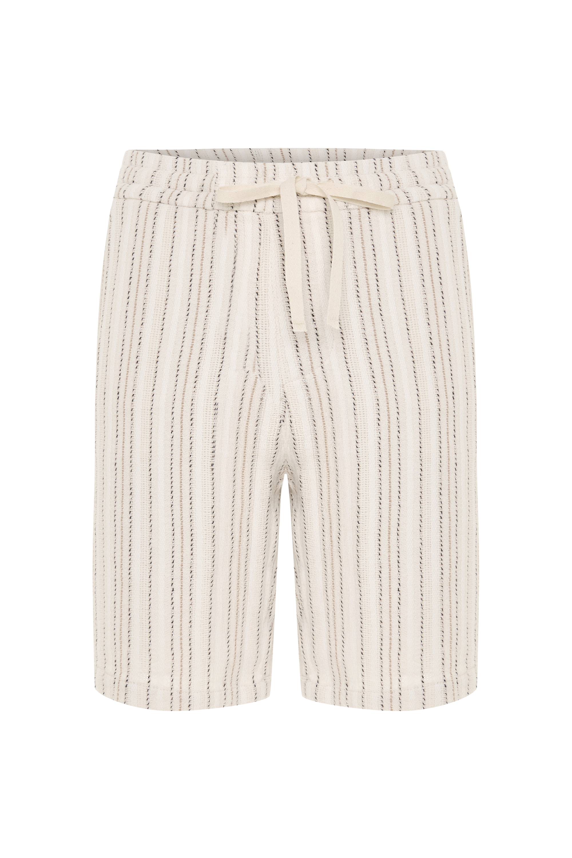ÇİZGİLİ BELİ LASTİKLİ ŞORT