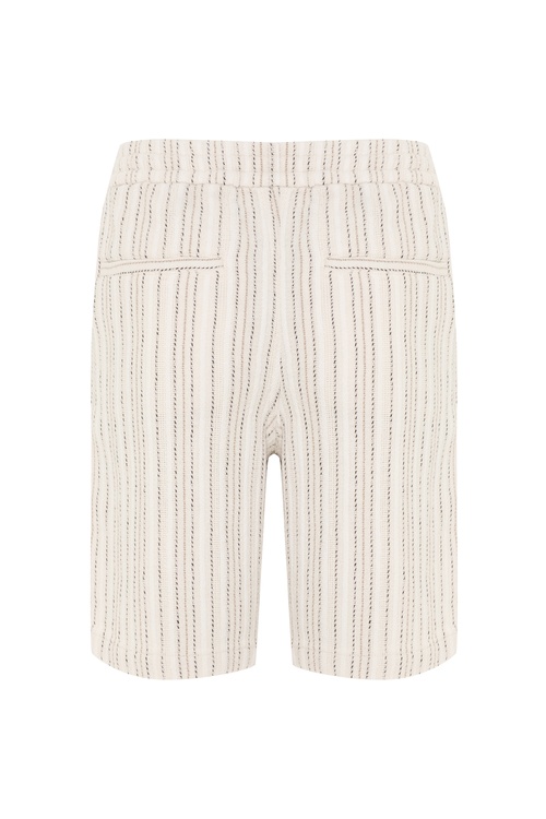  ÇİZGİLİ BELİ LASTİKLİ ŞORT