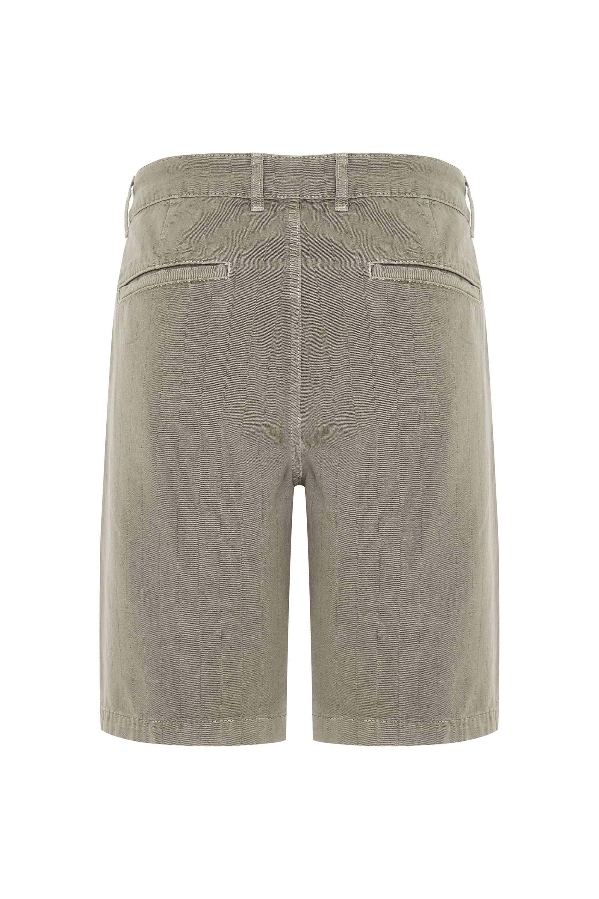 STRAIGHT FIT ÇİZGİLİ CHINO ŞORT