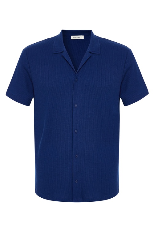  DOKULU RESORT YAKA KISA KOLLU GÖMLEK