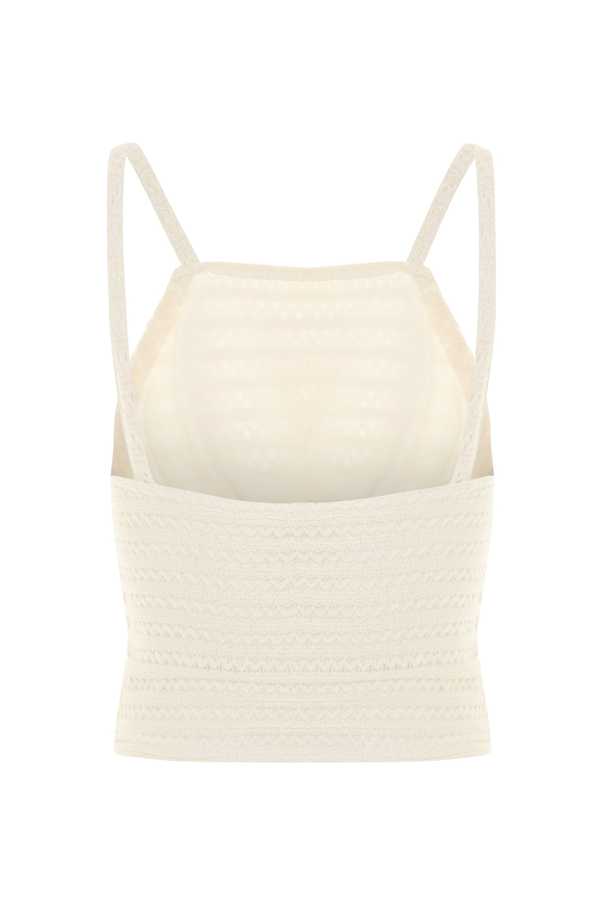 BİSİKLET YAKA KOLSUZ CROP BLUZ