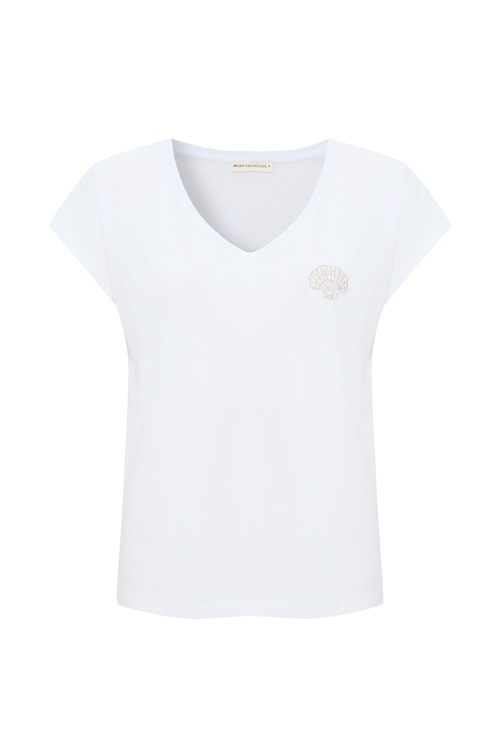  MARİN NAKIŞLI V YAKA T-SHIRT