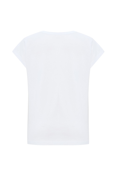  MARİN NAKIŞLI V YAKA T-SHIRT