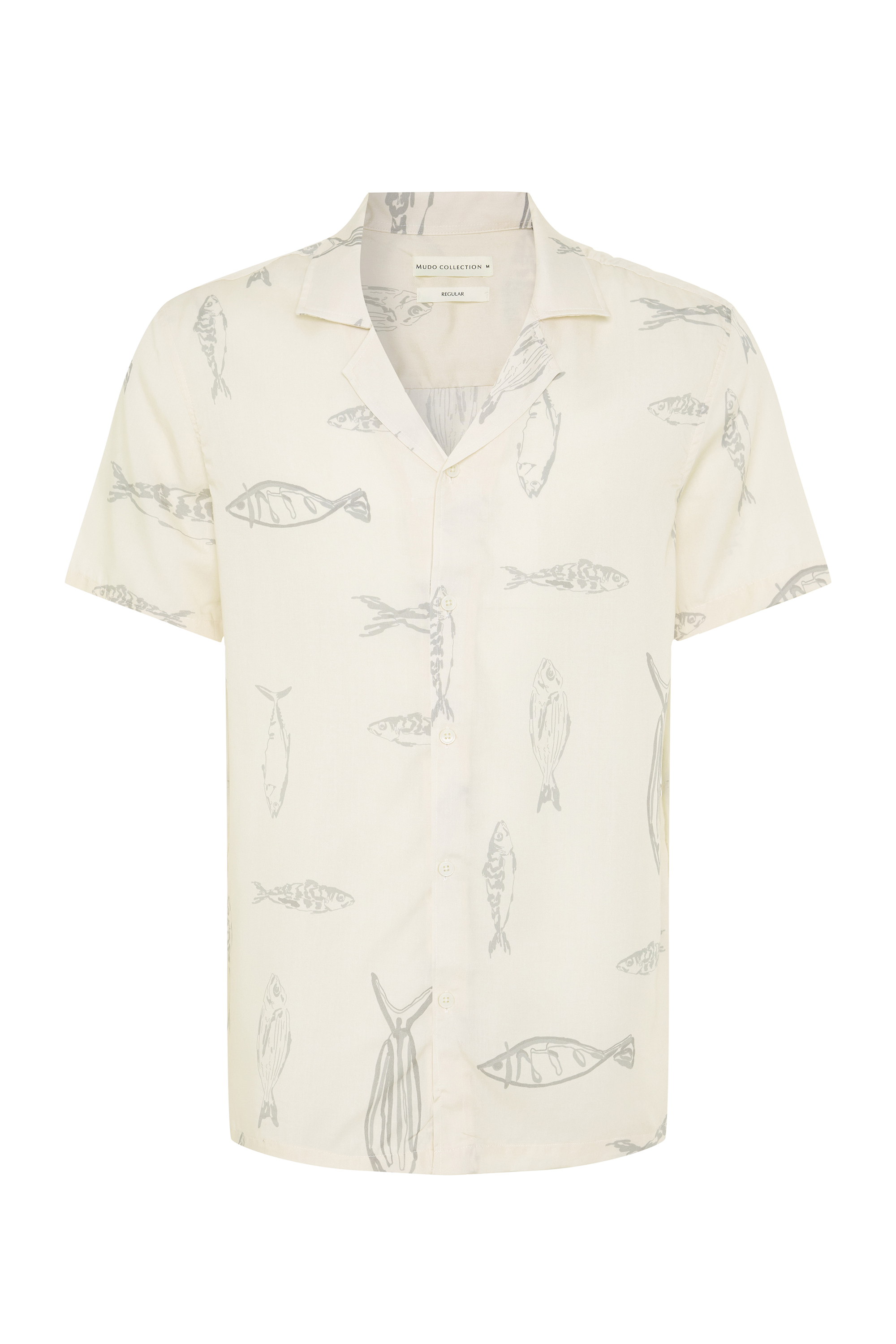 BASKILI RESORT YAKA KISA KOLLU LİYOSEL GÖMLEK