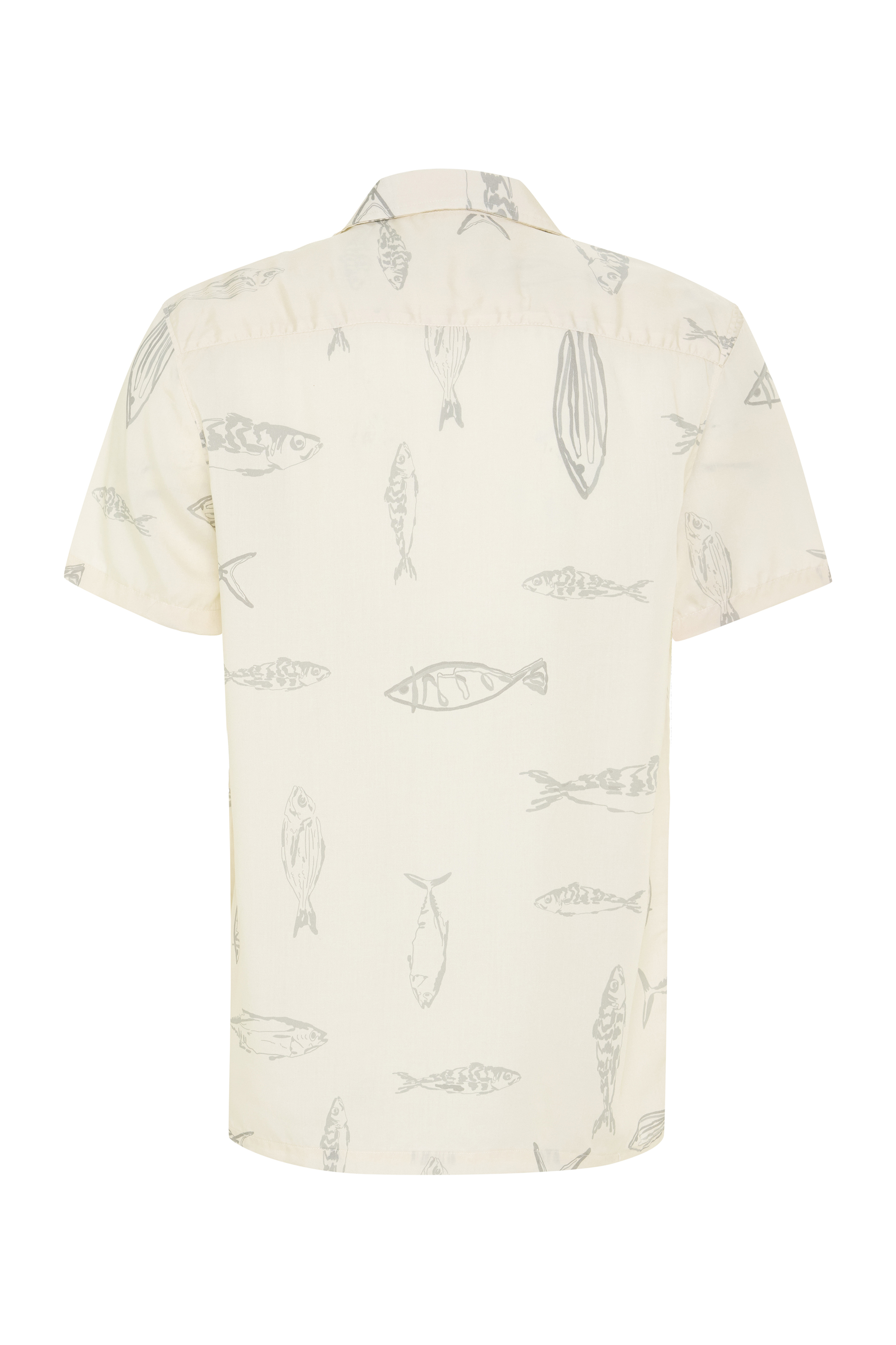 BASKILI RESORT YAKA KISA KOLLU LİYOSEL GÖMLEK