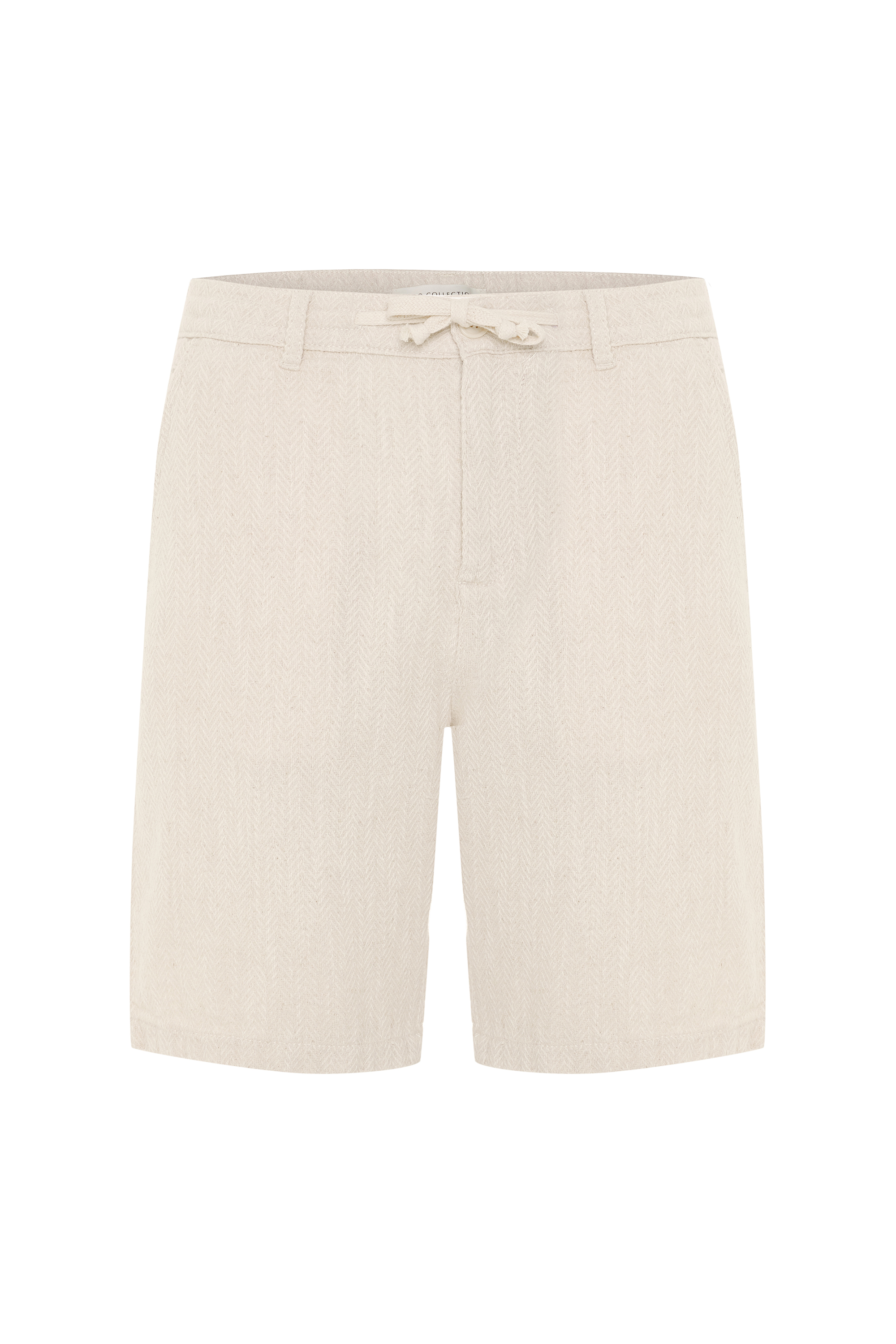 KETEN KARIŞIMLI BELİ BAĞLAMALI ŞORT