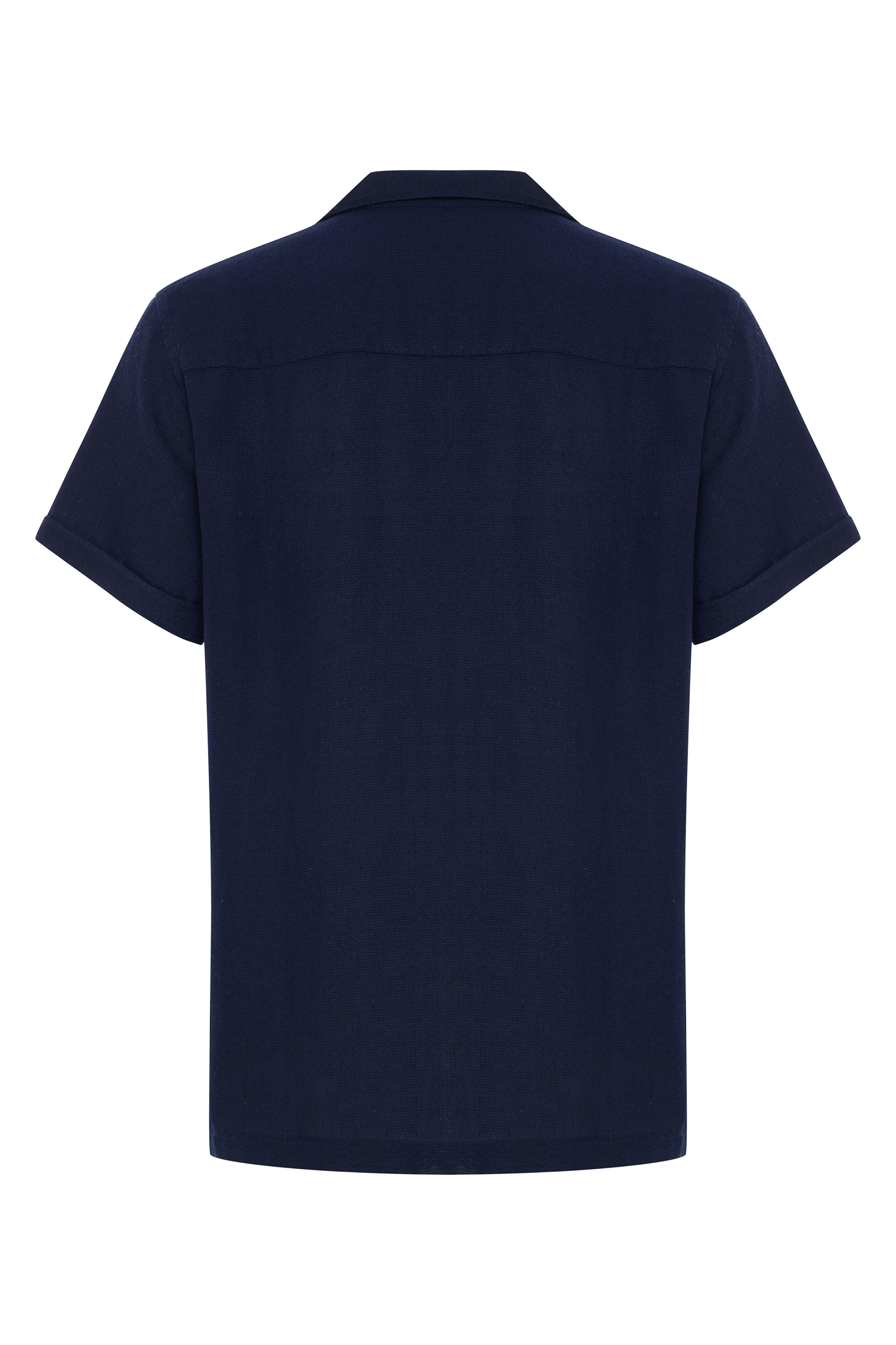 LİYOSEL KARIŞIMLI RESORT YAKA KISA KOLLU GÖMLEK