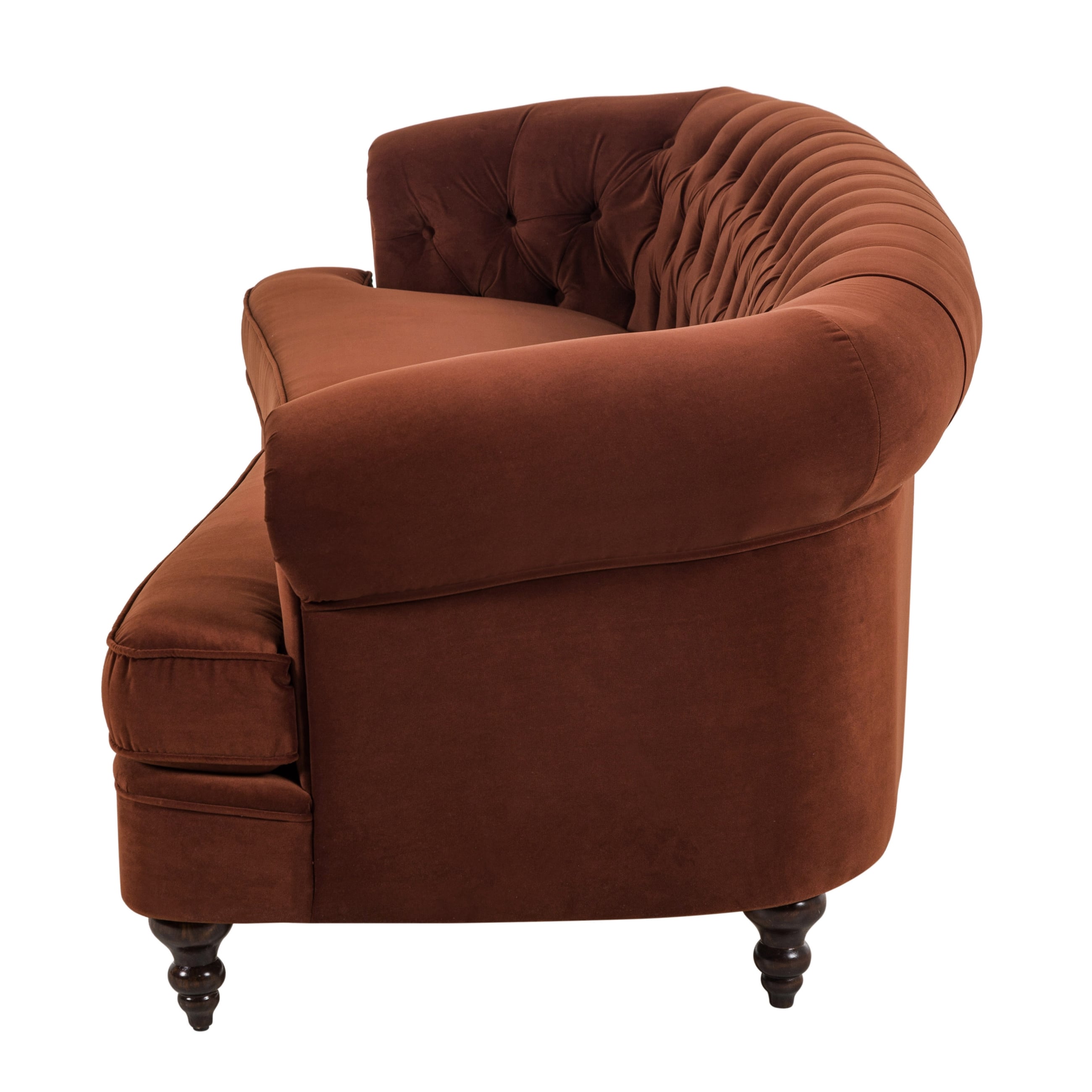 GRAHAM KİREMİT KADİFE ÜÇLÜ KOLTUK