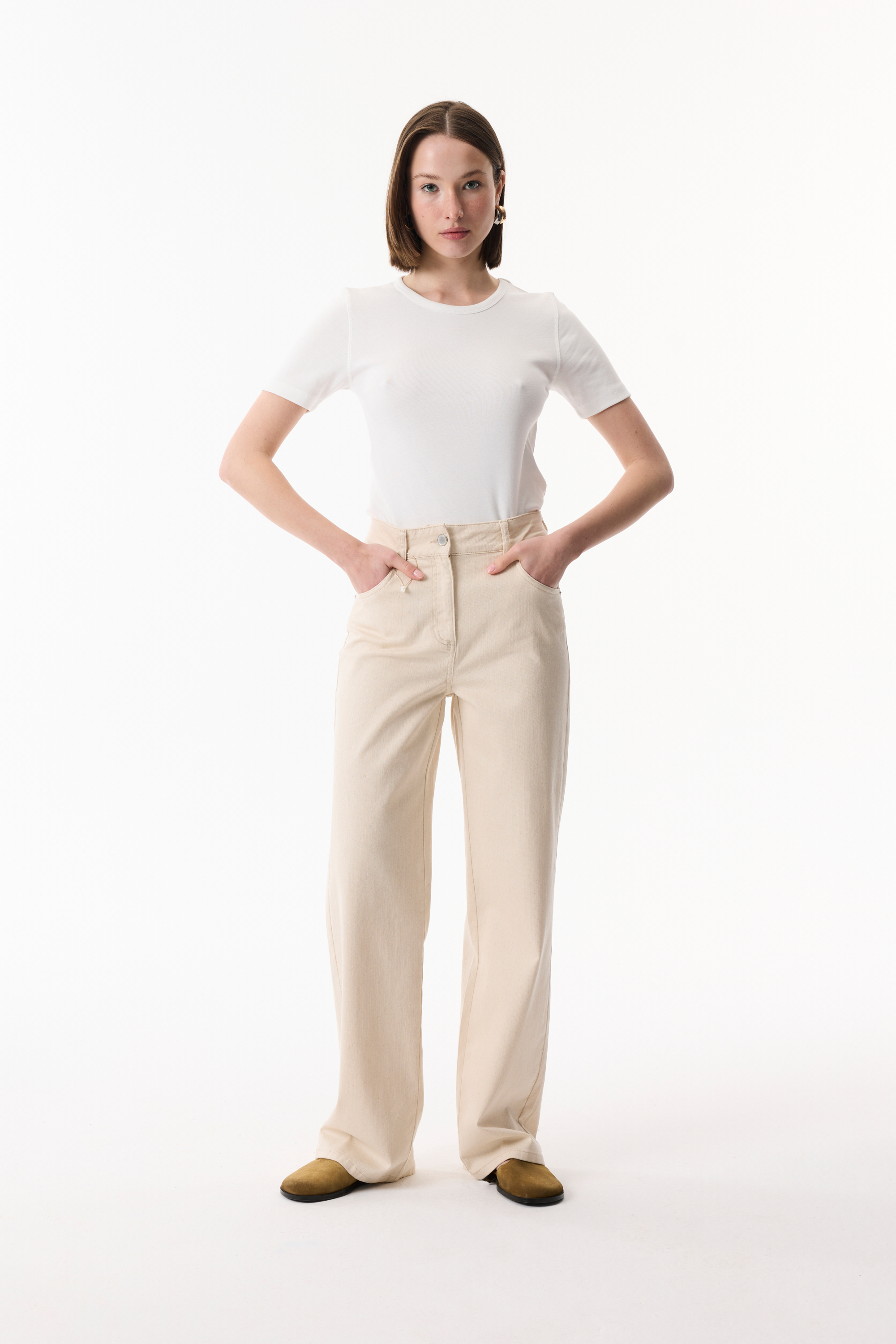 BİSİKLET YAKA KISA KOLLU T-SHIRT