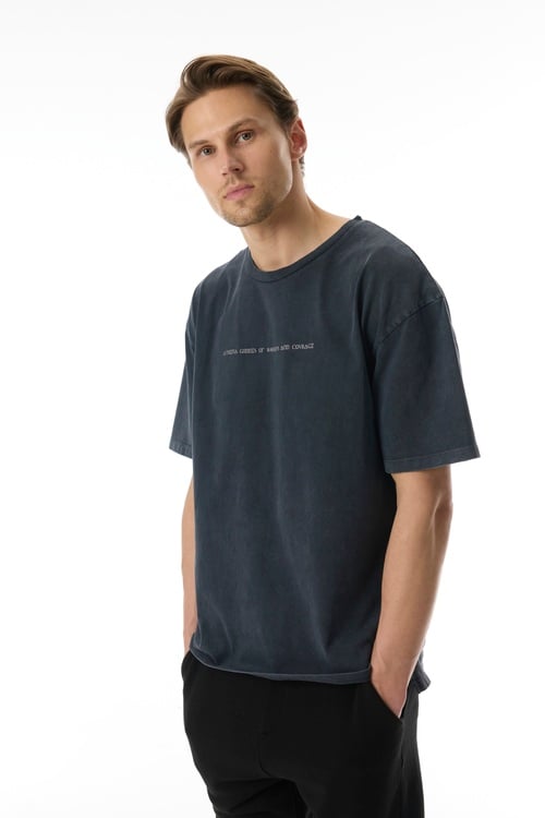  MİTOLOJİK BASKILI OVERSIZE KISA KOLLU T-SHIRT