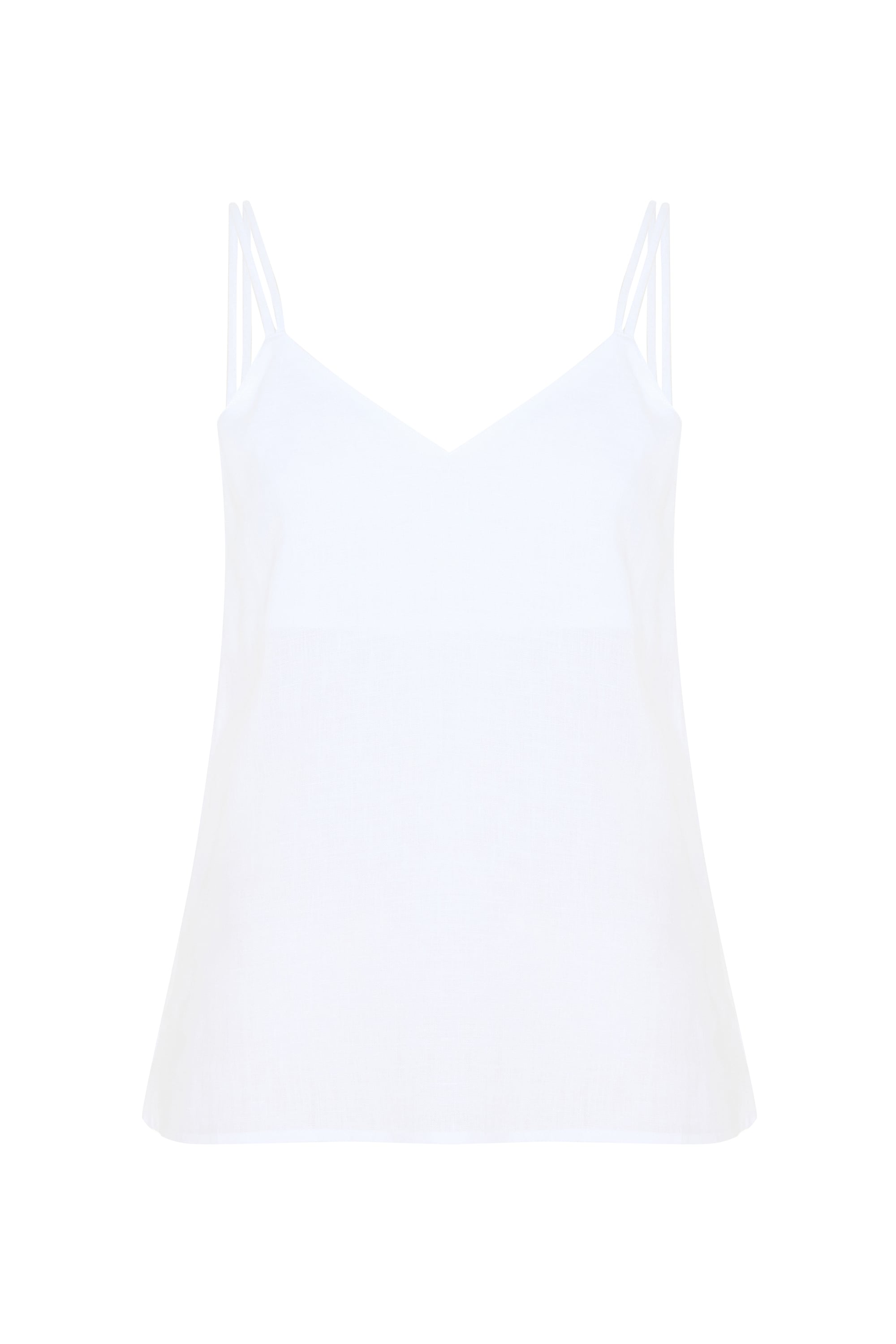 V YAKA KOLSUZ KETEN BLUZ