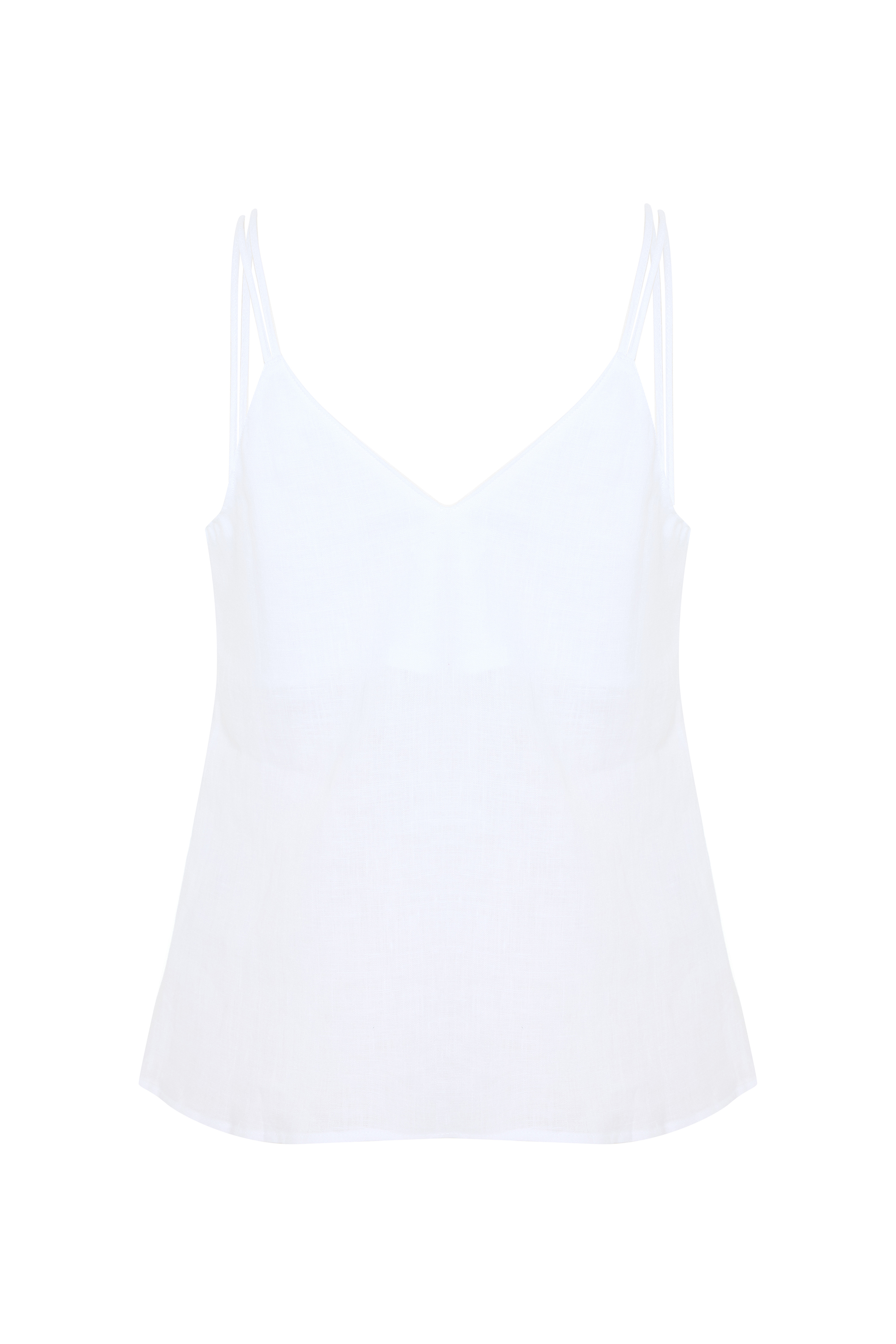 V YAKA KOLSUZ KETEN BLUZ