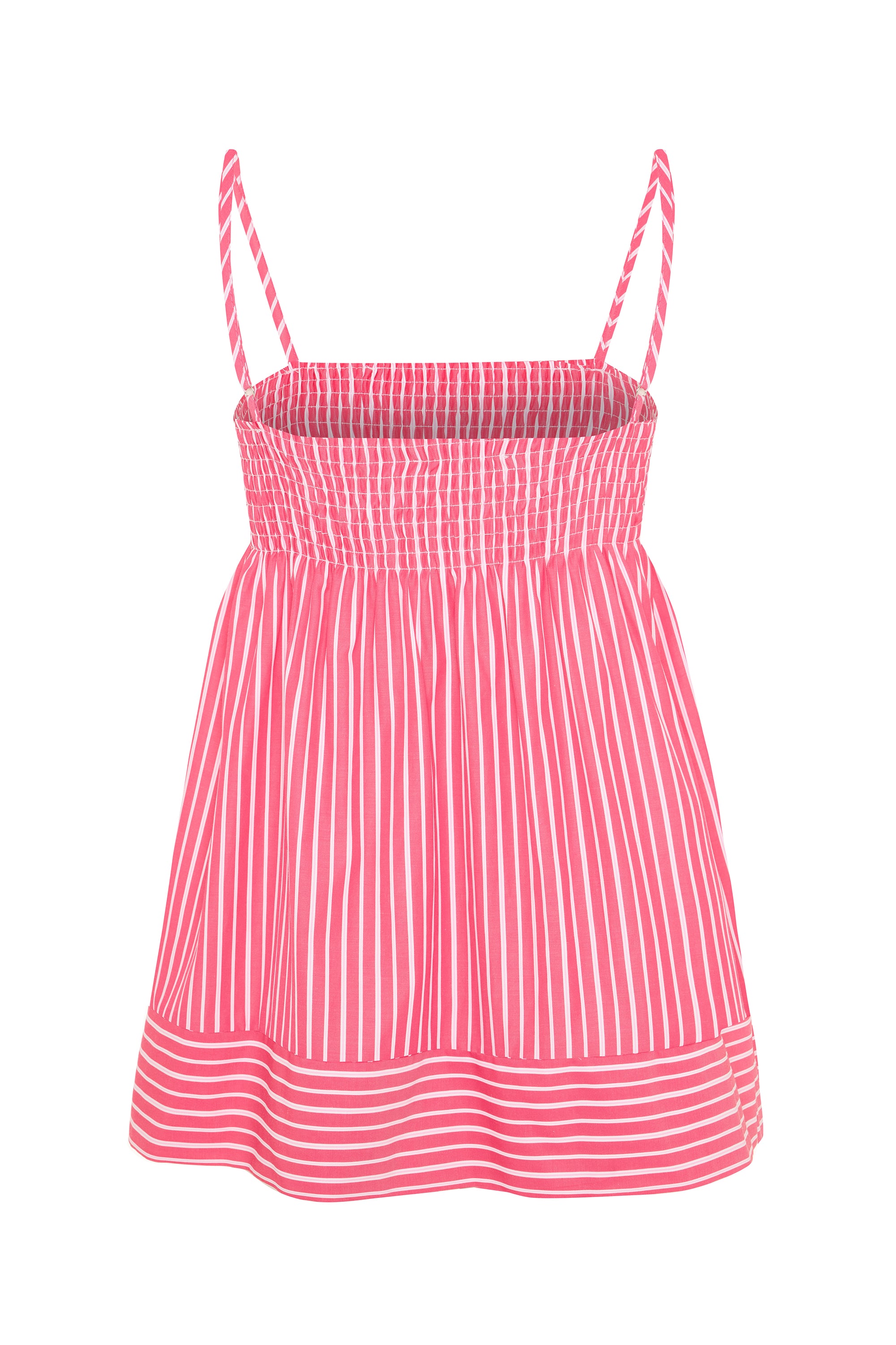 ÇİZGİLİ OVERSIZE KOLSUZ BLUZ