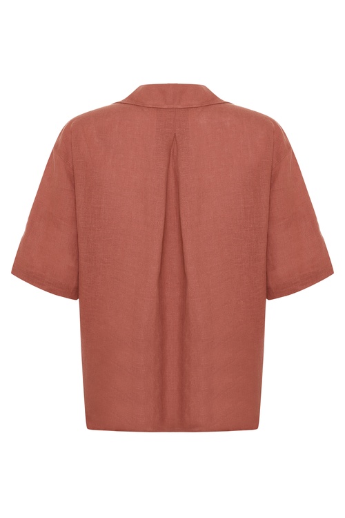 3/4 KOL KETEN GÖMLEK