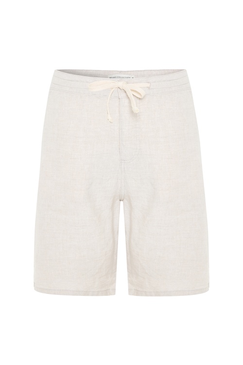  STRAIGHT FIT BELİ BAĞLAMALI KETEN ŞORT