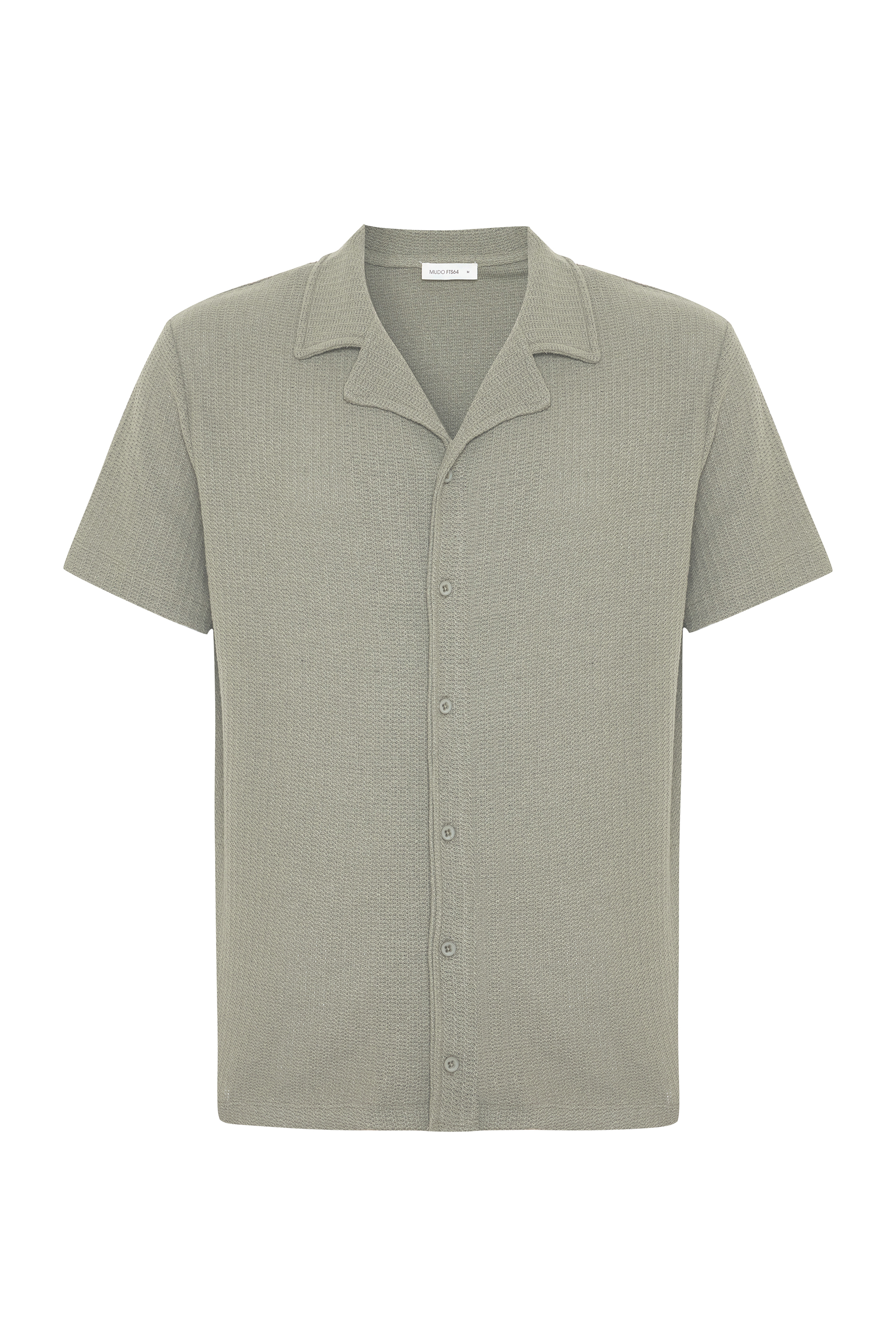 LOOSE FIT KISA KOLLU ÖRME GÖMLEK