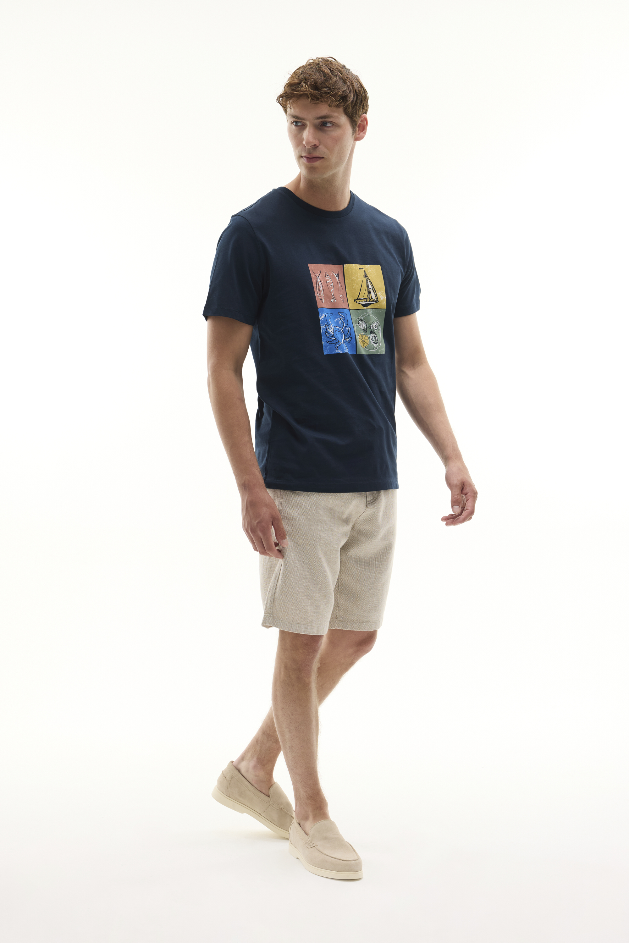 TEKSTÜRLÜ CHINO ŞORT