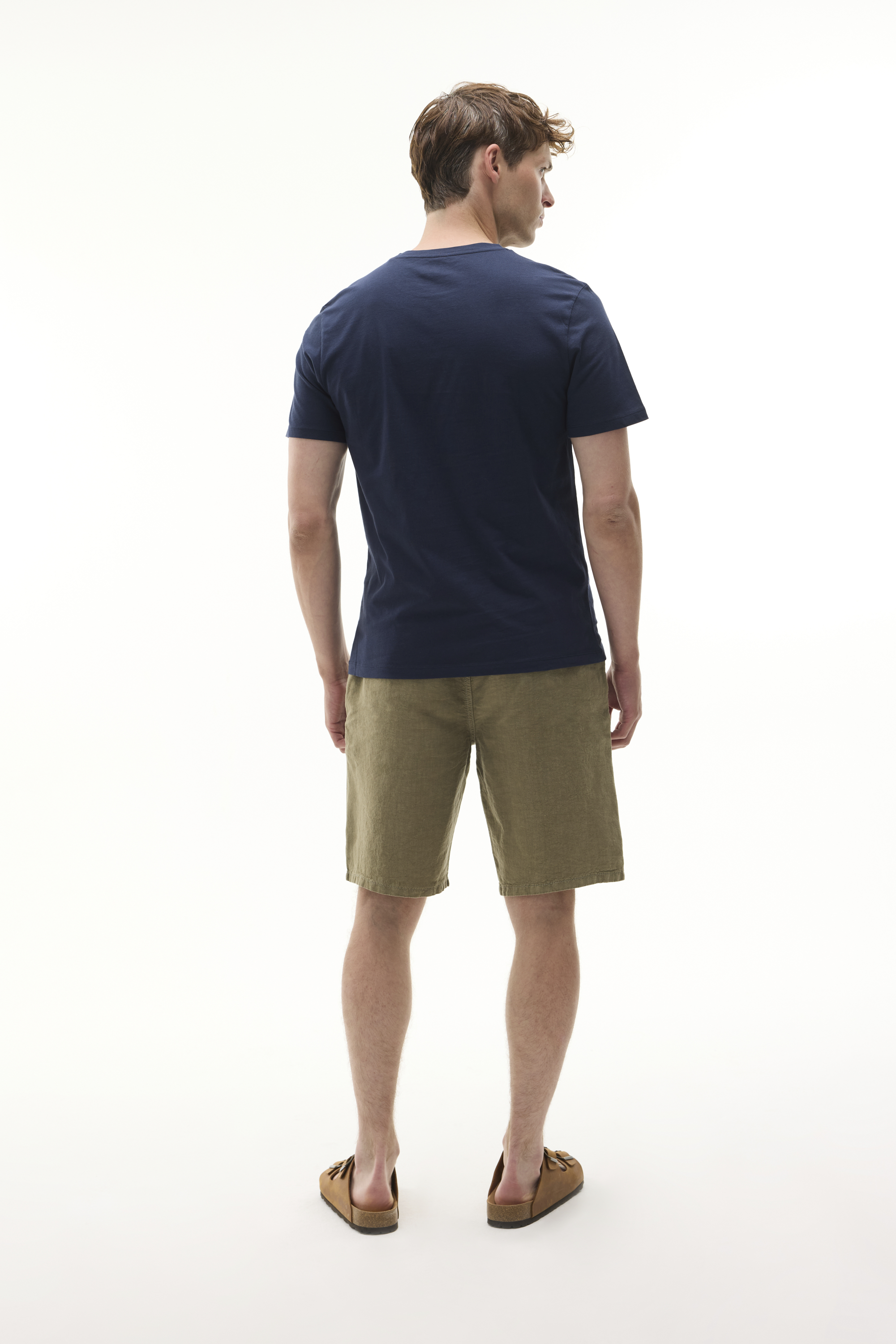 BASKILI BİSİKLET YAKA T-SHIRT