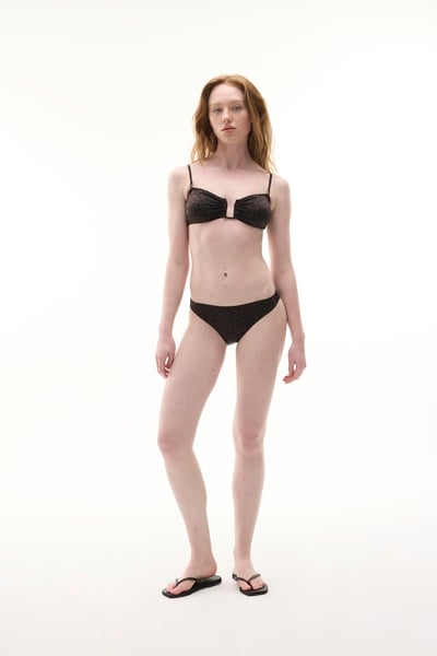 Mudo Leopar Desenli Normal Bel Bikini Alti