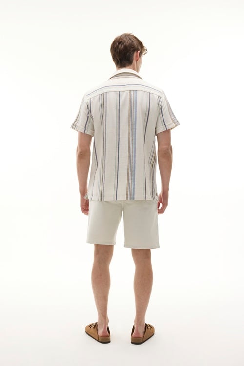  TEKSTÜRLÜ BELİ BAĞLAMALI ŞORT