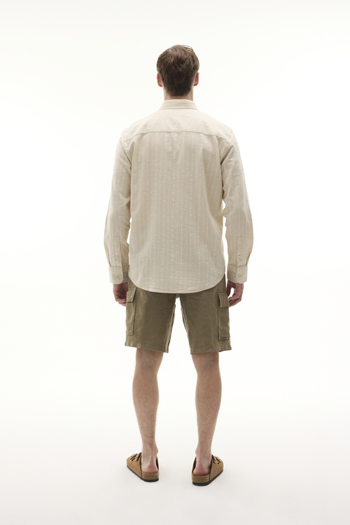  REGULAR FIT ÇİZGİLİ UZUN KOLLU GÖMLEK