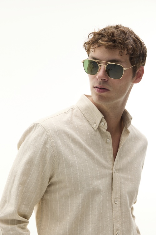  REGULAR FIT ÇİZGİLİ UZUN KOLLU GÖMLEK