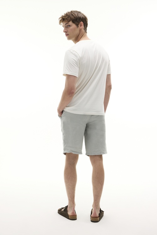  STRAIGHT FIT BAĞLAMALI KETEN ŞORT