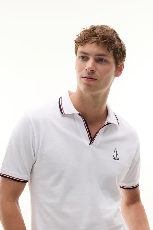  ŞERİTLİ POLO YAKA T-SHIRT