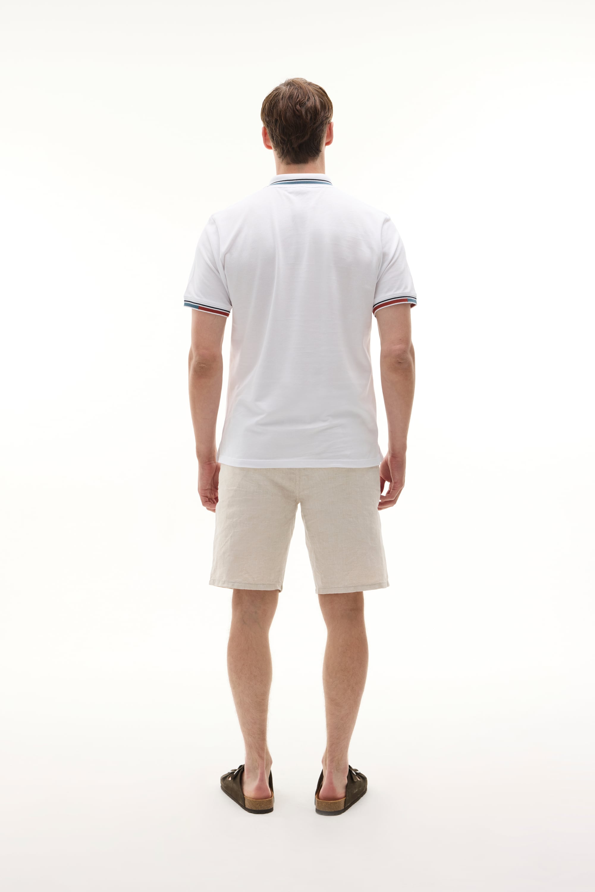 NAKIŞLI POLO YAKA T-SHIRT