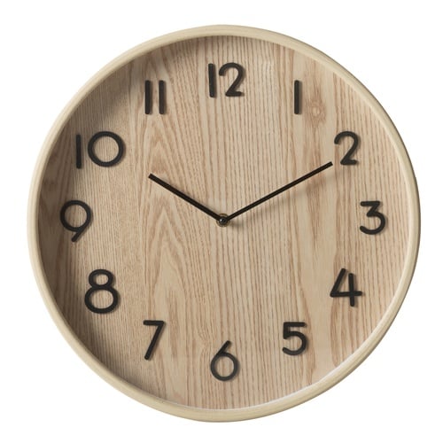 WOODY DUVAR SAATİ 38CM