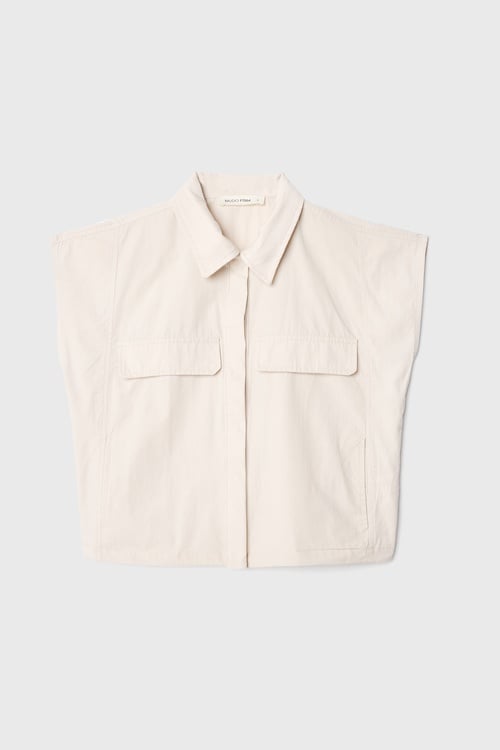 OVERSIZE KOLSUZ CEPLİ GÖMLEK