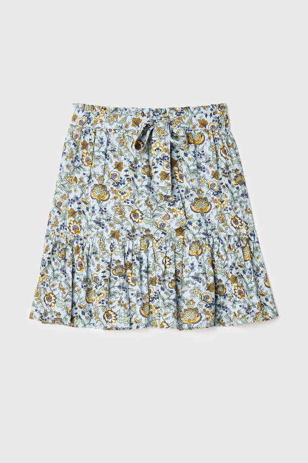 BASKILI KLOŞ MİNİ ETEK