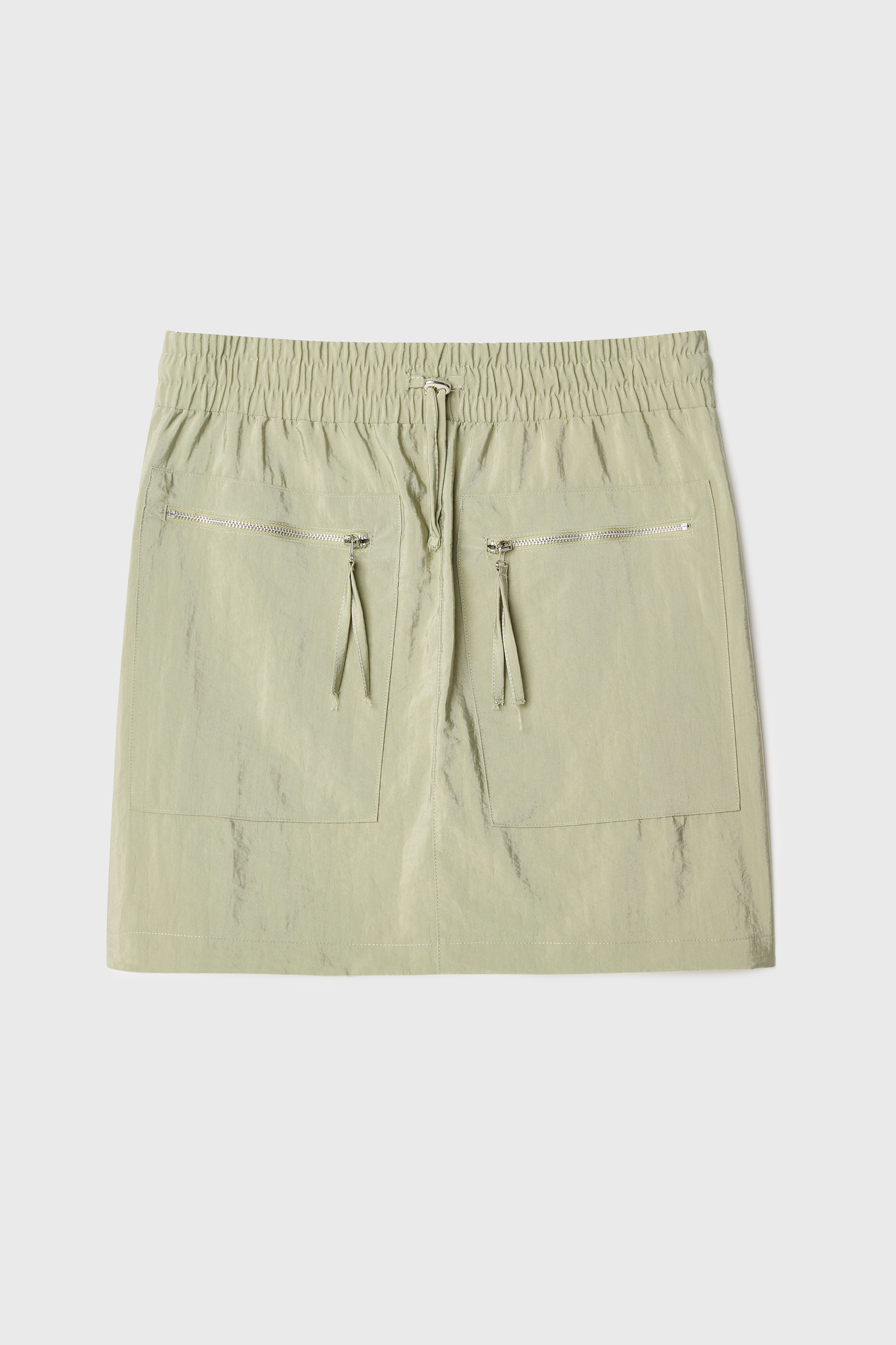 CEP DETAYLI BELİ BAĞLAMALI MİNİ ETEK