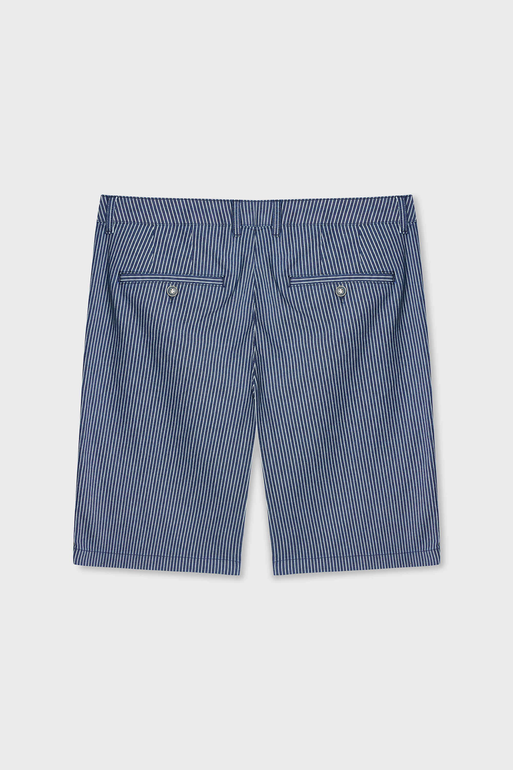 STRAIGHT FIT ÇİZGİLİ CHINO ŞORT